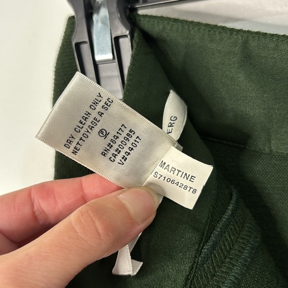 Diane Von Furstenberg Martine Green Midi Pencil Skirt Size 0 - Picture 11 of 12